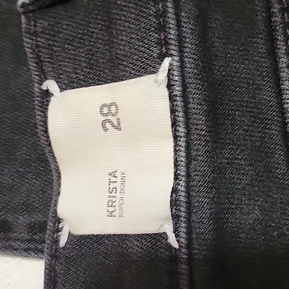 Hudson black Krista mid rise super skinny jeans Women's size 28 - Picture 6 of 8